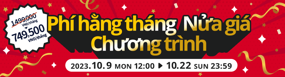 Chương trình khuyến mãi 50% cước phí tháng